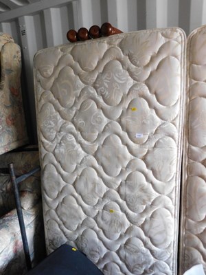 Lot 1098 - A single mattress, with bed base.