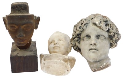 Lot 546 - A group of plaster castings, comprising an...
