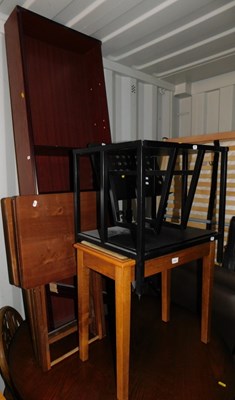 Lot 1076 - A group of furniture, to include three folding...