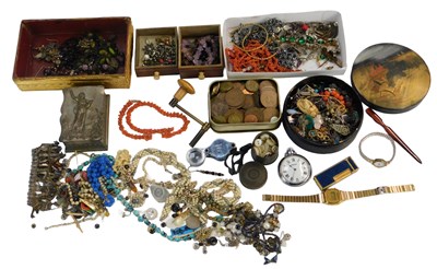 Lot 238 - A group of assorted costume jewellery,...