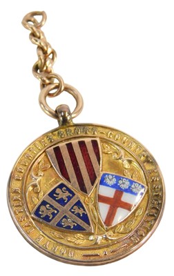 Lot 217 - A 9ct gold Junior Championships...