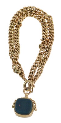 Lot 22 - A two bar bracelet, with bolt ring clasp and...