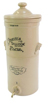Lot 637 - A Cheavin's Saludor stoneware water filter,...