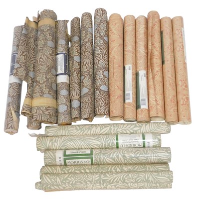 Lot 625 - Wallpaper, comprising four rolls of Morris &...