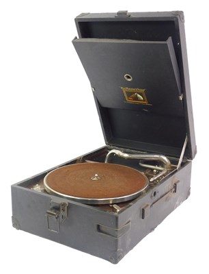 Lot 629 - His Masters Voice table-top gramophone.