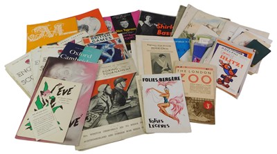 Lot 556 - Ephemera, including theatre programmes, dinner...