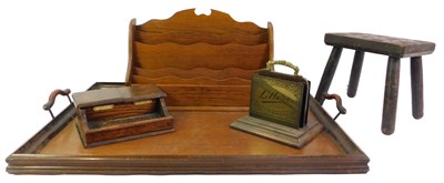 Lot 562 - A group of treen, comprising an oak...