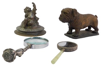 Lot 564 - A cast metal model of a Bulldog, titled Barrie,...