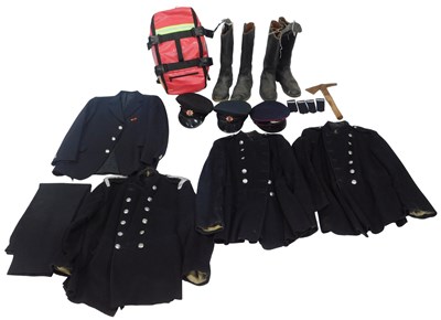 Lot 588 - A group of fire-fighting related apparel,...