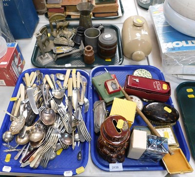 Lot 2139 - Ceramics, metalware and flatware, flatware to...