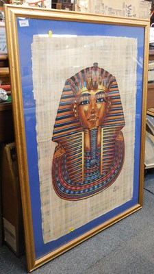 Lot 2142 - A large Egyptian print of Tutankhamun's death...