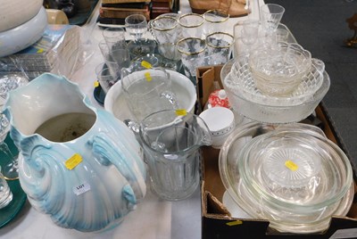 Lot 2144 - Glassware including, bowls, drinking glasses,...