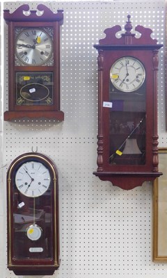 Lot 2186 - Three modern wall clocks.