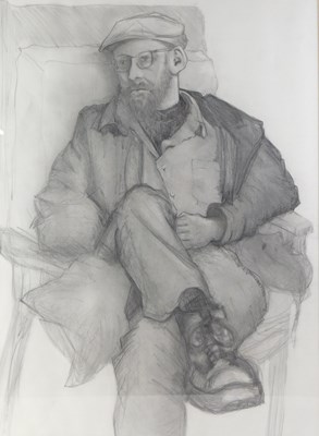 Lot 413 - Terence C. Rees (b.1936). Bernard, pencil and...