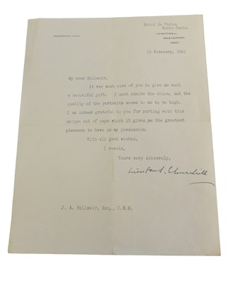 Lot 297 - A letter from Sir Winston Churchill to Mr Jack...