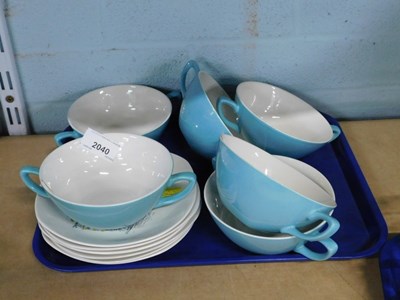 Lot 2040 - A collection of Midwinter Staffordshire soup...
