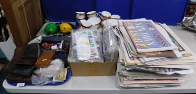 Lot 2054 - A quantity of postcards and newspapers, mainly...
