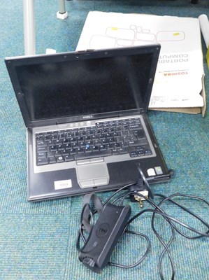 Lot 2069 - A Dell 14" D630 Latitude laptop, with power...