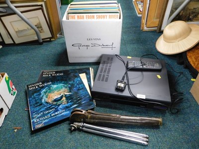 Lot 2073 - A Mitsubishi HSM18V video recorder, together...