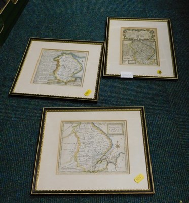 Lot 2062a - 20thC coloured maps of Lincolnshire, and the...