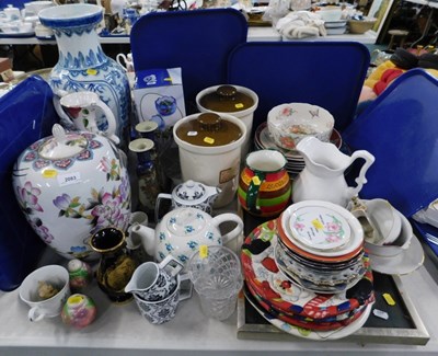 Lot 2083 - Housewares and ceramics, to include a large...