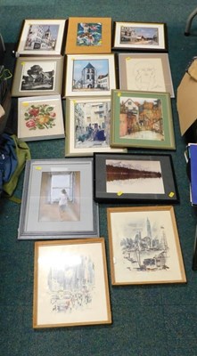 Lot 2119 - Framed pictures and prints, to include...