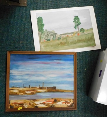 Lot 2130 - Norman Ruscoe. Derbyshire scene, watercolour,...