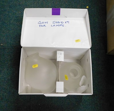Lot 2145 - Withdrawn pre-sale. Spare glass shades for...