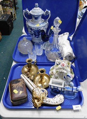 Lot 2077 - General household effects, to include a pair...