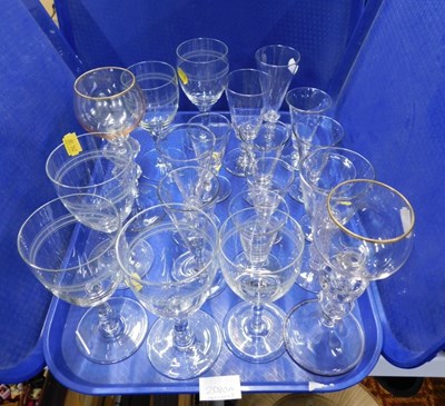 Lot 2080a - A group of assorted glassware, comprising wine...