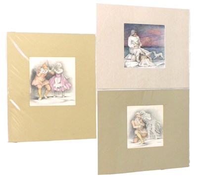 Lot 305 - Alice Mary Fitzpayne (b.1928). Figure with dog,...