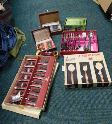 Lot 2089a - A group of silver plated and stainless steel...