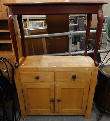 Lot 1501 - A contemporary light oak sideboard, flush top...