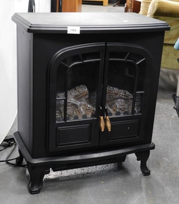 Lot 1509 - A Homcom electric fireplace.  WARNING! This...