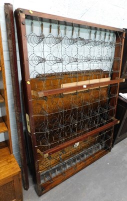Lot 1514 - A mid century walnut double bed head and foot,...