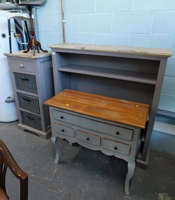 Lot 1546 - A group of grey painted contemporary furniture,...