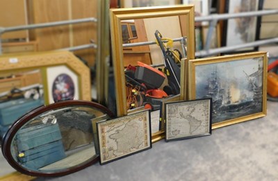 Lot 1564 - Framed pictures and prints, including maritime...