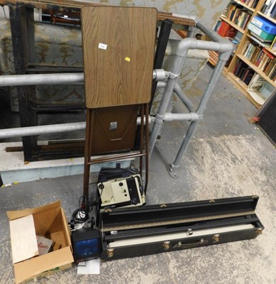 Lot 1568 - A Eumig film projector, together with editing...
