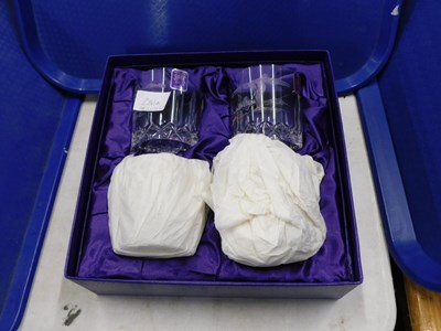 Lot 2141a - A cased set of four Edinburgh Crystal golfing...
