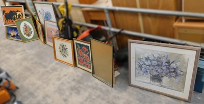 Lot 1574 - Various pictures and prints, to include a...