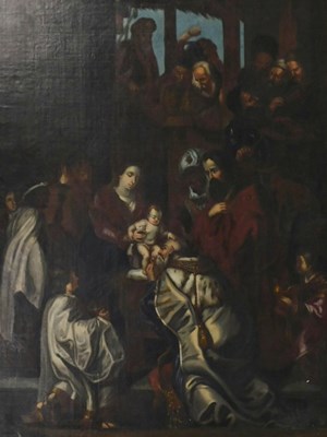 Lot 18thC/19thC School. Adoration of the Magi, oil...