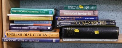 Lot 1632 - A collection of horology books, to include The...