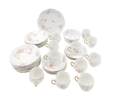 Lot 31 - A Limoges part coffee service, on a white...