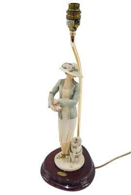 Lot 456 - A Florence Mabel table lamp, 48cm high, boxed.