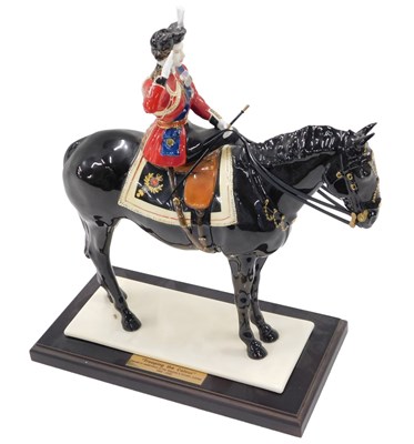 Lot 459 - A Coalport Trooping the Colour ceramic...
