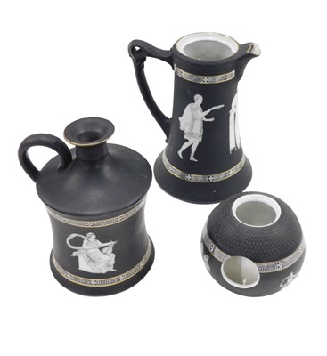 Lot 477 - A set of three Bavarian porcelain Greek style...