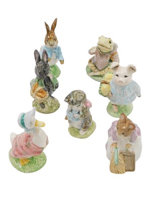Lot 486 - Seven Royal Albert and Beswick Beatrix Potter...