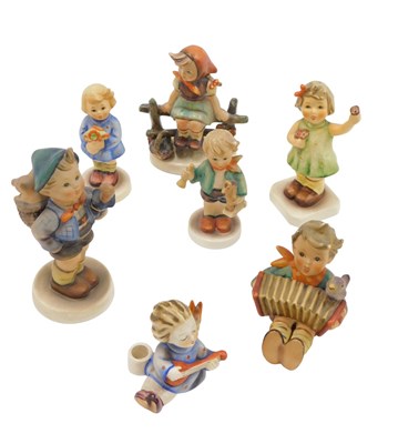 Lot 489 - Seven Goebel Hummel figures.
