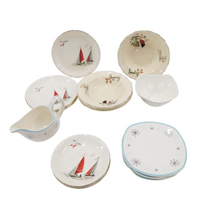 Lot 392 - A Stylecraft by Midwinter pattern milk jug and...