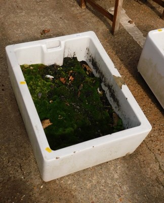 Lot 1674 - A white ceramic Belfast sink, 47cm wide, 62cm...